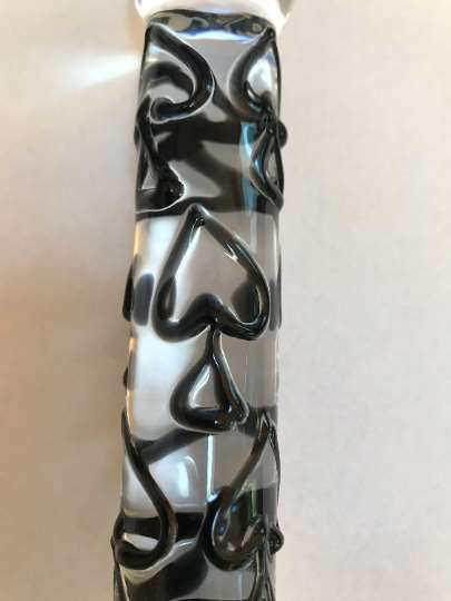 Queen of Spades Glass Butt Plug  HWC LLC