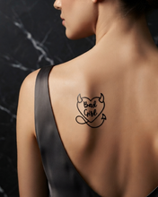 Load image into Gallery viewer, Hot Wife Charms "Bad Girl" Devil Heart Temporary Tattoo