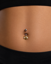 Load image into Gallery viewer, Hot Wife Charms Rhinestone Bumble Bee Navel Belly Button Ring - Surgical Stainless Steel