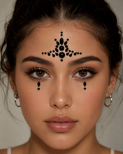 Load image into Gallery viewer, Hot Wife Charms Black Crystal Jeweled Temporary Face Sticker