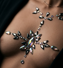 Load image into Gallery viewer, Hot Wife Charms Iridescent Crystal Jeweled Temporary Breast Sticker