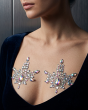 Load image into Gallery viewer, Hot Wife Charms Iridescent Crystal Jeweled Temporary Breast Stickers