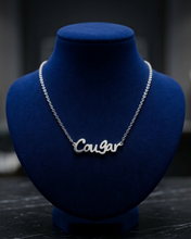 Load image into Gallery viewer, Hot Wife Charms "Cougar" Necklace - Stainless Steel Silver