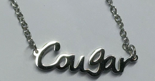 Load image into Gallery viewer, Hot Wife Charms "Cougar" Necklace - Stainless Steel Silver