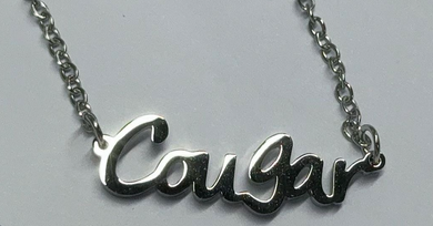 Cougar Necklace, Stainless Steel Silver