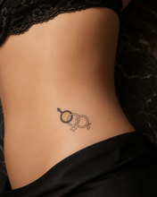 Load image into Gallery viewer, Hot Wife Charms Cuckold Symbol Temporary Tattoo