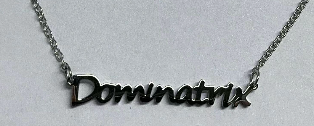 Dominatrix Necklace, Stainless Steel Silver