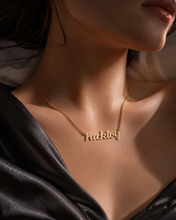 Load image into Gallery viewer, Hot Wife Charms "Fucktoy" Necklace - Stainless Steel Silver/Gold Finish