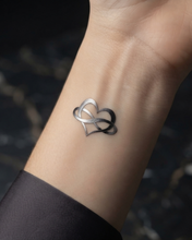 Load image into Gallery viewer, Hot Wife Charms Infinity Heart Temporary Tattoo