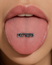 Load image into Gallery viewer, Hot Wife Charms Stainless Steel "Hotwife" &amp; "Slut" Tongue Ring Barbells