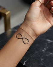 Load image into Gallery viewer, Infinity Love temporary tattoo