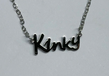 Load image into Gallery viewer, Hot Wife Charms "Kinky" Necklace - Stainless Steel Silver