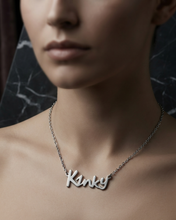 Load image into Gallery viewer, Hot Wife Charms "Kinky" Necklace - Stainless Steel Silver