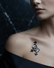 Load image into Gallery viewer, Hot Wife Charms Cuckold Symbol Temporary Tattoo