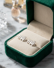 Load image into Gallery viewer, Hot Wife Charms "MILF" Stud Earrings - Stainless Steel Silver (Mirror Finish)