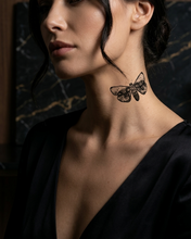 Load image into Gallery viewer, Hot Wife Charms Moth Temporary Tattoo