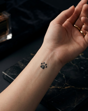 Load image into Gallery viewer, Hot Wife Charms Paw Prints Temporary Tattoo Set
