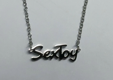Sextoy Necklace, Stainless Steel Silver