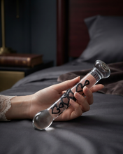 Load image into Gallery viewer, Hot Wife Charms Queen of Spades Glass Dildo and Plug Collection