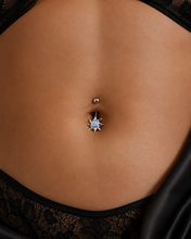 Load image into Gallery viewer, Hot Wife Charms Sun Navel Belly Ring with Faux Opal
