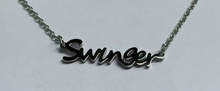 Load image into Gallery viewer, Hot Wife Charms "Swinger" Necklace - Stainless Steel Silver
