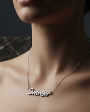 Load image into Gallery viewer, Hot Wife Charms "Swinger" Necklace - Stainless Steel Silver