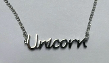 Load image into Gallery viewer, Hot Wife Charms "Unicorn" Necklace - Stainless Steel Silver