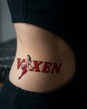 Load image into Gallery viewer, Hot Wife Charms Retro Pin-Up Graphic "Vixen" Temporary Tattoo
