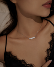 Load image into Gallery viewer, Hot Wife Charms "Vixen" Horizontal Bar Necklace or Anklet - Stainless Steel Mirror Finish Silver