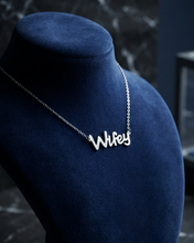 Load image into Gallery viewer, Hot Wife Charms "Wifey" Necklace - Stainless Steel Silver