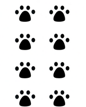 Load image into Gallery viewer, Paw Prints temporary tattoo - HWC LLC