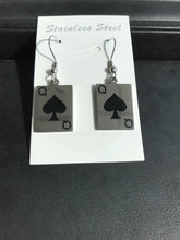 Load image into Gallery viewer, Stainless Steel Queen of Spades earings - HWC LLC