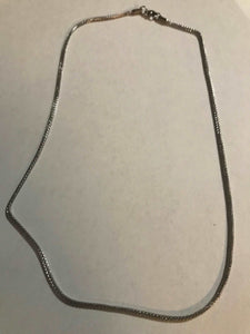 Blacked Mirror Finish Charm Necklace or Anklet - Stainless Steel