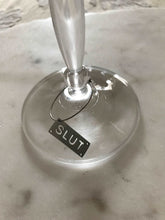 Load image into Gallery viewer, Lifestyle Wine Glass Charms, perfect for your fun event or a gag gift!
