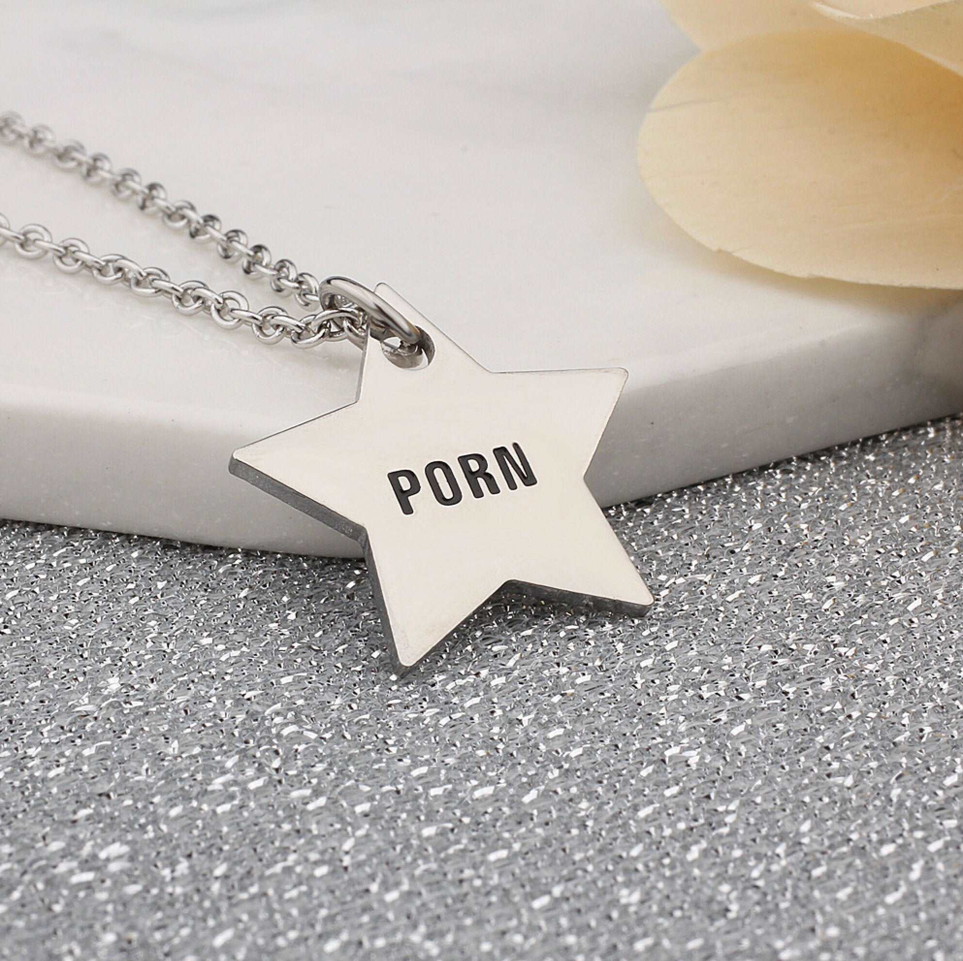 Porn Star - Charm Necklace or Anklet - Stainless Steel | HWC LLC