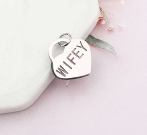 Wifey -   Charm Necklace or Anklet  or Belly Ring- Stainless Steel