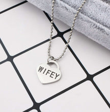 Load image into Gallery viewer, Wifey -   Charm Necklace or Anklet  or Belly Ring- Stainless Steel