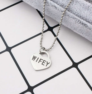 Wifey -   Charm Necklace or Anklet  or Belly Ring- Stainless Steel