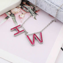 Load image into Gallery viewer, Hotwife HW Necklace or Anklet, Stainless Steel with Rose Enamel