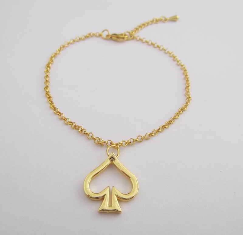 Queen of spades sale anklet charm