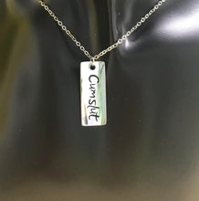 Load image into Gallery viewer, Cumslut -   Charm Necklace or Anklet  or Belly Ring- Stainless Steel