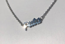 Load image into Gallery viewer, PUTA Necklace or Anklet, Stainless Steel with mirror finish silver color