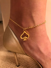Load image into Gallery viewer, Queen of Spades anklet