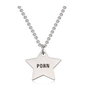 Porn Star -   Charm Necklace or Anklet - Stainless Steel
