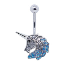 Load image into Gallery viewer, Unicorn Navel Belly Ring