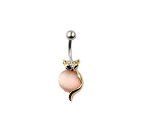 Load image into Gallery viewer, Vixen / Fox Navel Belly Button Ring