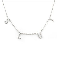 Load image into Gallery viewer, Slut Necklace or Anklet, Stainless Steel with Mirror Finish Silver Color