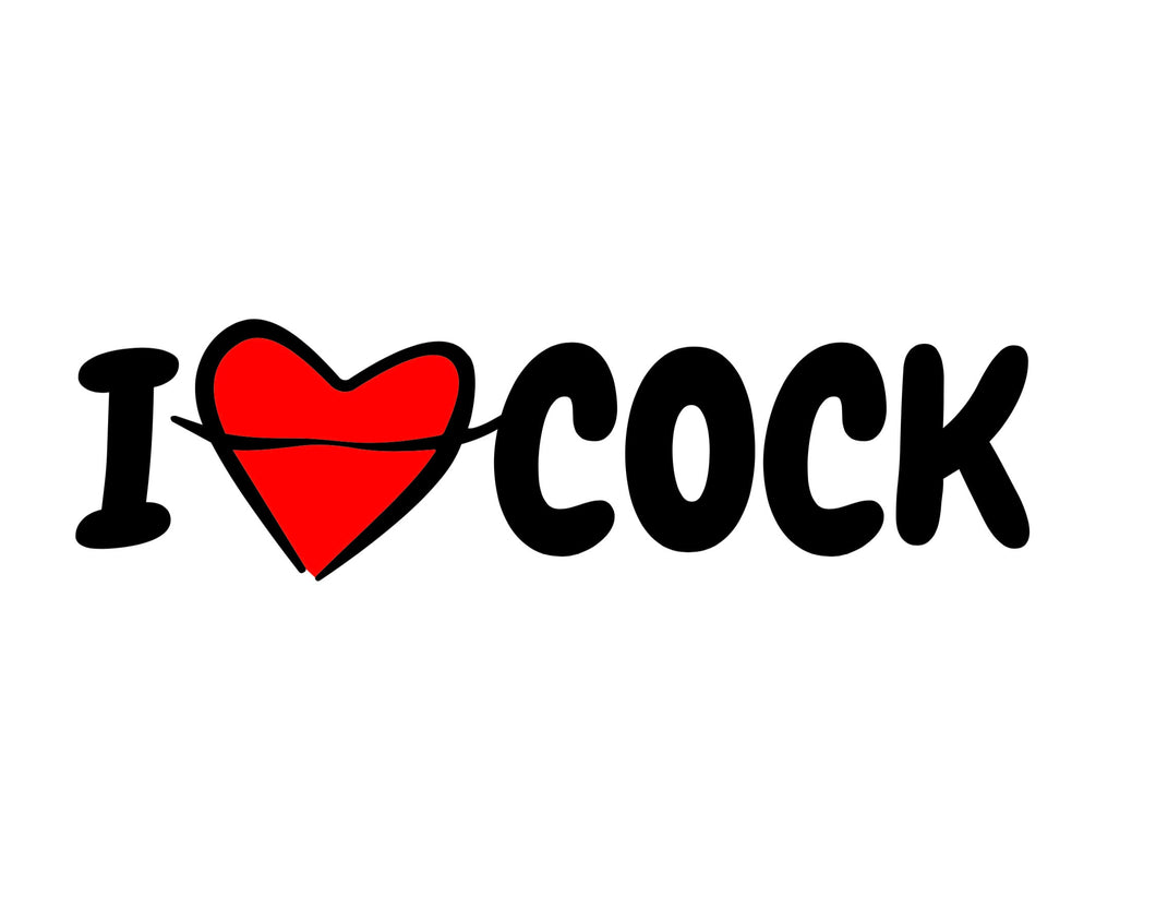 I Love Cock -  Temporary Tattoo - HWC LLC