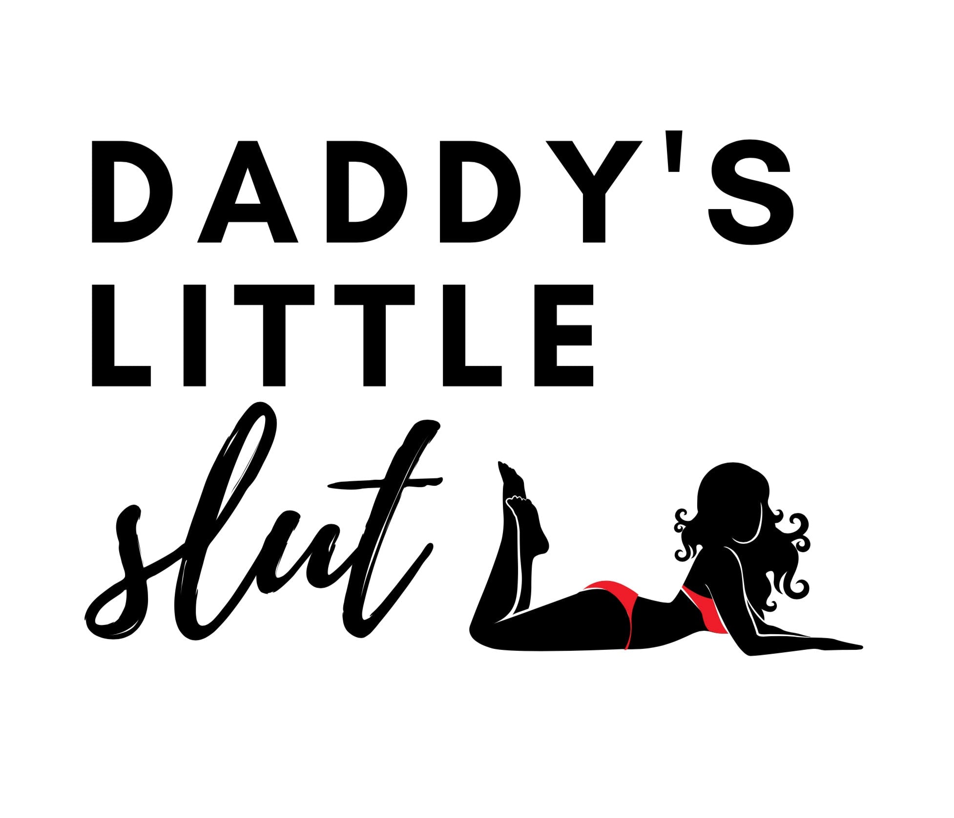 daddys little slut Daddys Little Slut - Temporary Tattoo – HWC LLC