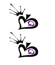 Load image into Gallery viewer, Queen of Spades 2 per sheet Temporary Tattoo